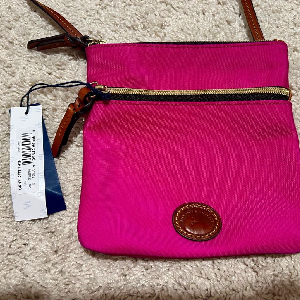 Brand New Dooney And Bourke Nylon Crossbody Bag